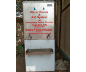 Bankers Group of Hospitals donated an RO water cooler to the Manjalpur Police Station. 